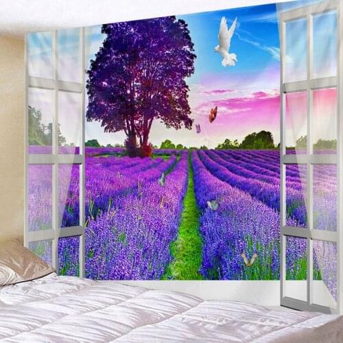 Tapestry Wall Hanging Home Deco Beautiful Scenery Print Wall carpet Free Shipping Large