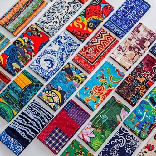 147cmx50cm Printing Cotton Linen Fabric Ethnic Style Retro Style Bohemia Fabric Pillow Bar Tablecloth Dress Pants Jacket Fabric