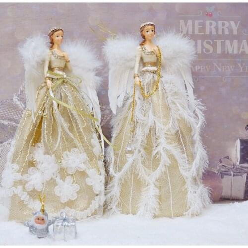 Creative Angel Ornaments Dolls Toy with Wing Home Decorations Christmas Birthday Gift for Kids Girl Decor Decoración De Ángel