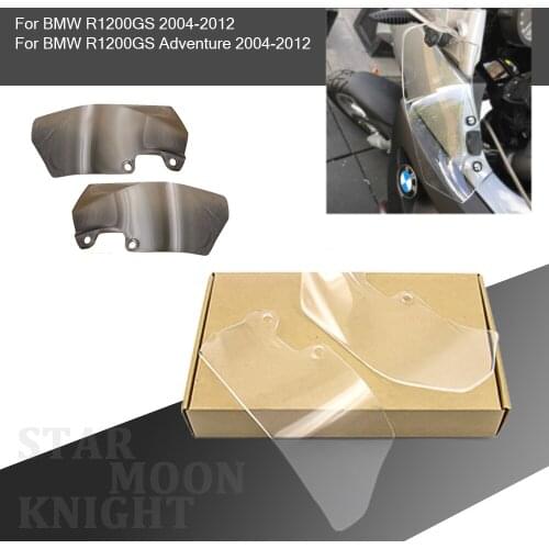 For BMW R1200GS Adventure 04-12 Windshield WindScreen Plate Side Panels R 1200 GS ADV 2004-2012 2005 2006 2007 2008 2009 2010