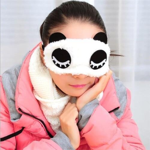 Cute Panda Sleeping Eye Mask Nap Cartoon Eye Shade Sleep Mask Black Mask Bandage on Eyes for Sleeping / by dhl 1000pcs