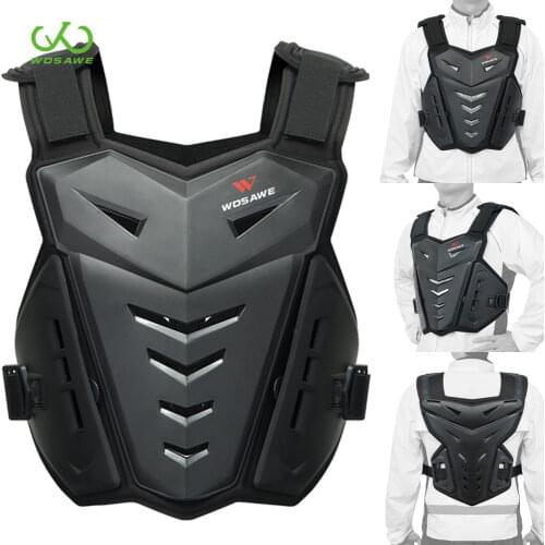 WOSAWE Motorcycle Armor Back Support Protective Vest EVA Pad Snowboard Hockey Sports Sleeveless Jackets Protection Windbreaker
