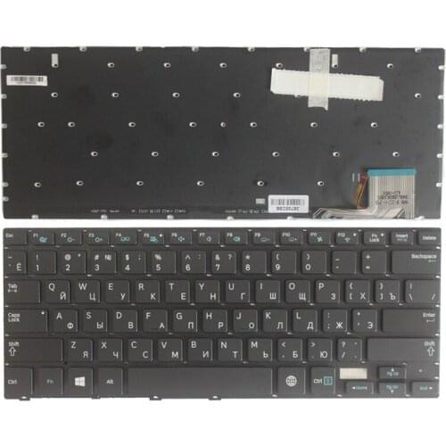 NEW Ru laptop Keyboard for Samsung 7 Ultra 730U3E NP730U3E 740U3E NP740U3E black Russian keyboard Backlight