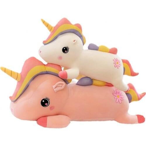 New Arrival High Quality Soft Unicorn plush toy Stuffed Fairy unicornio Doll Throw Pillow angel Wings Horse Gift Girl birthday