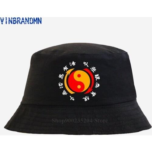 Popularity Chinese Tai Chi style Jeet Kune Do Bruce Quotes Bucket hats Kung Fu Wing Chun Dragon Fishing hat Muay Thai Retro hats