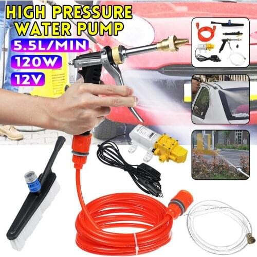 12V 120W Portable High Pressure Car Wash Foam Sprayer Washer Cleaner