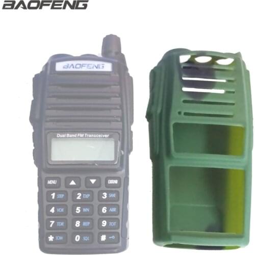 Baofeng UV-82 Walkie Talkie Rubber Case UV82 Camouflage Silicone Cover Wear Resistant Dustproof Baofeng Radio Camo Protect Case