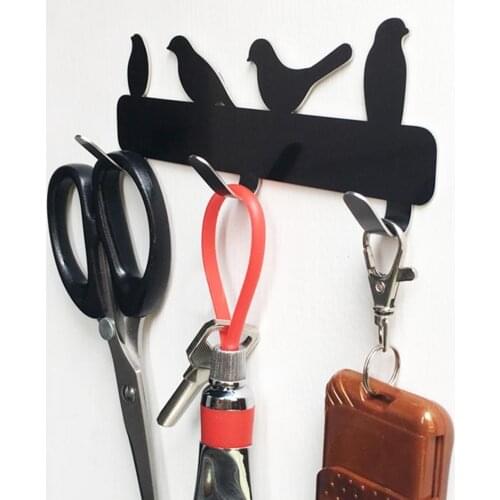 Self Adhesive Metal Hooks Cat Pattern Storage Holder for Bathroom Kitchen Hanger Stick on Wall Hanging Door Clothes Towel Racks