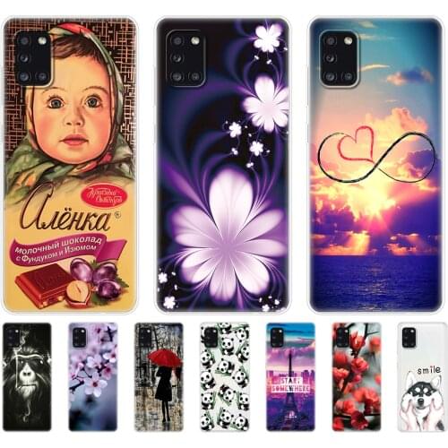Silicon Case For Samsung Galaxy A31 Case For Samsung A31 A 31 SM-A315F Phone Cover Soft TPU Coque Capa Bumper 6.4"Protective Bag