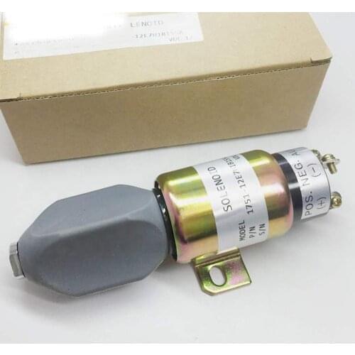 Shut Down Solenoid 1751-12E7U1S1S5A , 1751-12E7U1B1S5A Fuel Stop Shut Off Solenoid Valve For Cummins 12V SA-3766-T