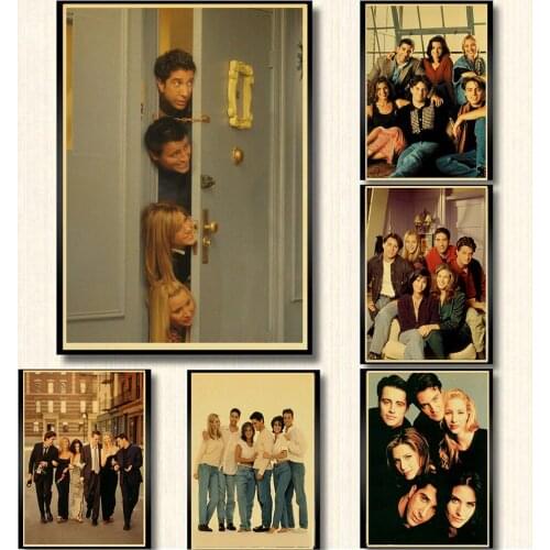 TV Series Friends Art Silk Print posters home decor wall sticker Modern paintings decorative wall poster