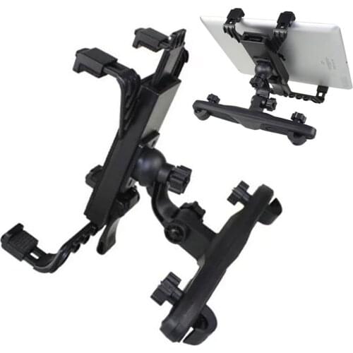 Universal Adjustable Car Seat Headrest Mount Holder For 7" To 11" Tablet Portable DVD Player Rotatable Stand