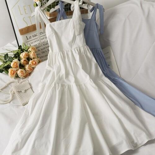 2021 Summer Women Teperament Strapless Patchwork Solid Pleated Dress Bow Bandage Casual Loose Vestidos