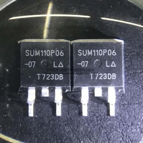 10PCS SUM110P06-07L SUM110P06 TO-263 110V 60A