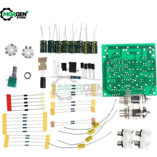 6J2 Tube Fever Pre Amplifier DIY Kit AC 12V Preamp AMP Pre-Amplifier Board Headphone Buffer Module Stereo Potentiometer Valve