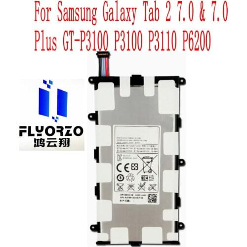 New High Quality 4000mAh SP4960C3B Battery For Samsung Galaxy Tab 2 7.0 & 7.0 Plus GT-P3100 P3100 P3110 P6200 tablet