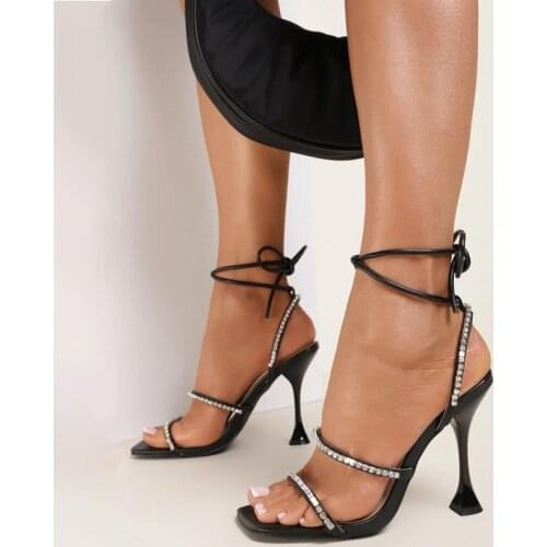 Summer new style fashion womens shoes silver patent leather strass peep toe stappy high heels sandals bride wedding shoes