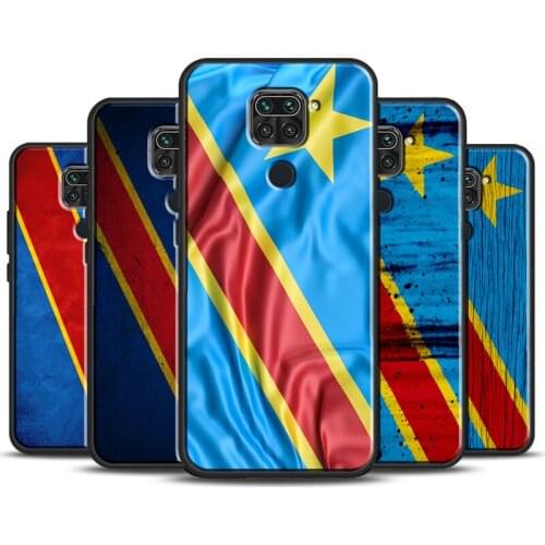 Democratic Republic of Congo Flag Cover For Xiaomi Redmi Note 9 Pro 7 8 8T 9S Note 10 Pro Phone Case For Redmi K40 9A 9C 9T
