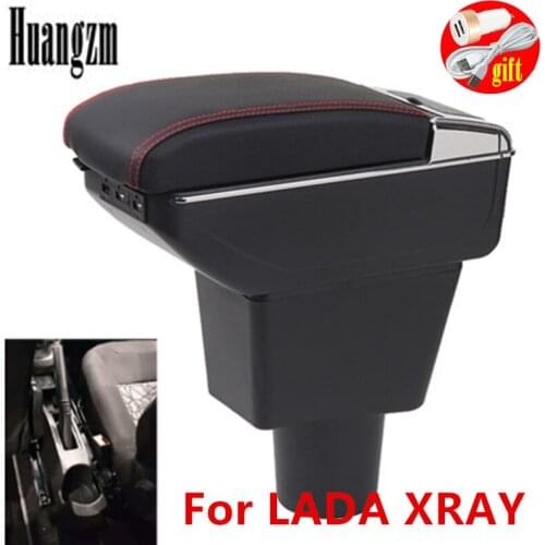 For LADA XRAY Armrest Box LADA XRAY Universal Car Central Armrest Storage Box cup holder ashtray modification accessories