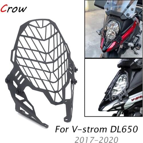 For SUZUKI V-strom DL650 V-STROM 650 2017 2018 2019 2020 Motorcycle Headlight Head Light Guard Protector Cover Protection Grill