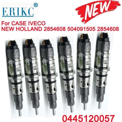 6PCS 0986435552 0445120057 Common Rail Diesel Injector 0 445 120 057 Truck Diesel Injection 0445 120 057 for IVECO Renault