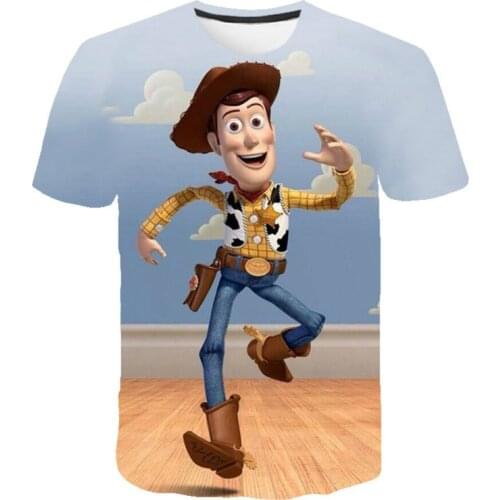 Parent-child Cartoon T-shirt Polyester Material Explosion Style Fun Top Cute Clothing 2021