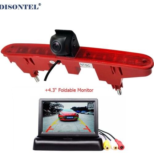 HD Car Brake Light Rear View Camera for Citroen Berlingo 3 4 IV B9 Kasten 2008-2020 DC 12V With 4.3" LCD Monitor