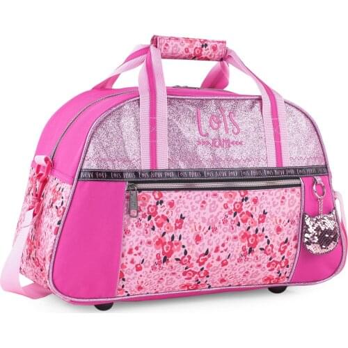 Lois Mageik Bag Child Polyester Sport With Double Handle AND Shoulder Strap. Keychain Gift 131845
