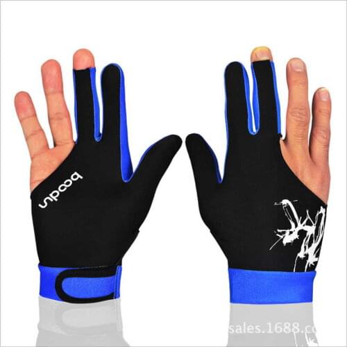 Boodun 1 Piece 3 Fingers Billiard Right Hand Gloves biljart handschoenen Lycra anti skid Glove Snooker instruments accessories