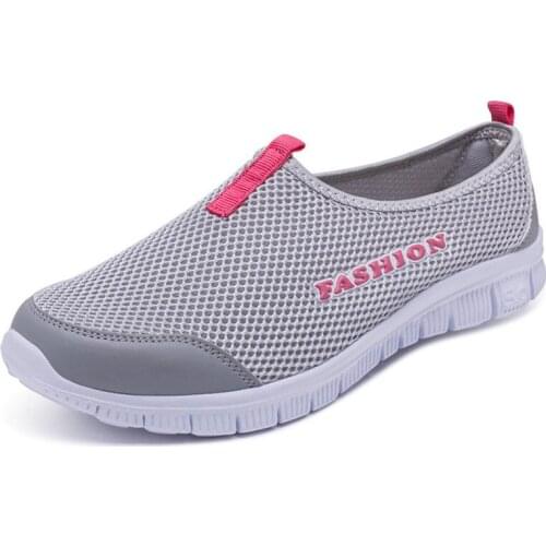 Dropshipping Breathable Mesh Summer Shoes Woman Comfortable Cheap Casual Ladies Shoes Outdoor Sport Women Sneakers for Walking