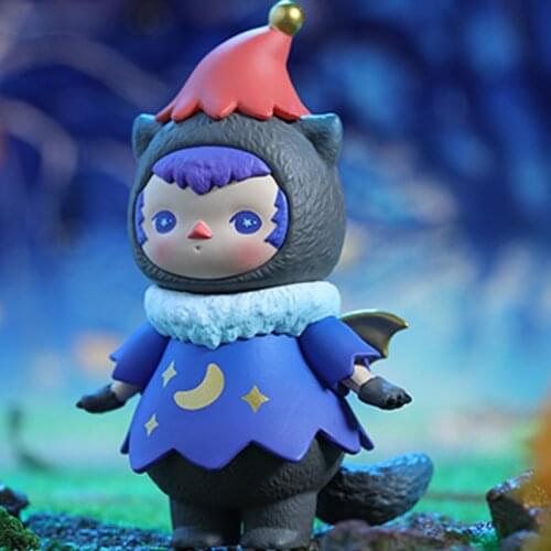 Cute toy authentic PUCKY Biqi elf monster baby series blind box trend kid doll Christmas gift computer desktop decoration