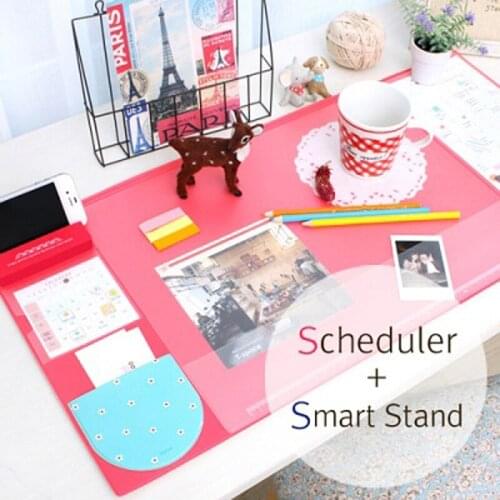Multifunctional Oversized Pu Mouse Pad Student Writing Pad Business Desk Mat Cell PhoneCushion Desk Organizer with Calendar