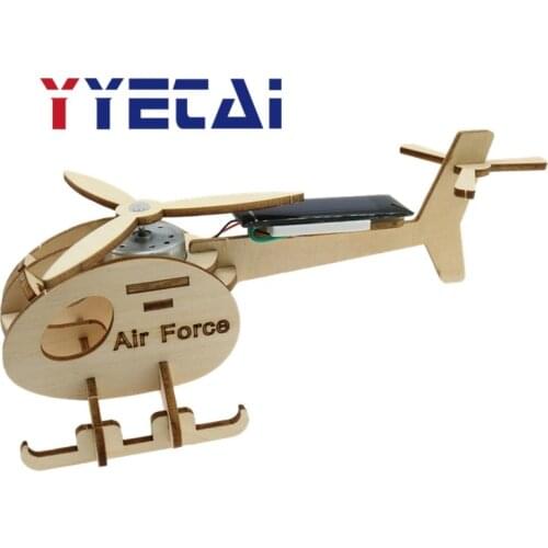 Solar plane diy technology small production student childrens handmade work assembled model