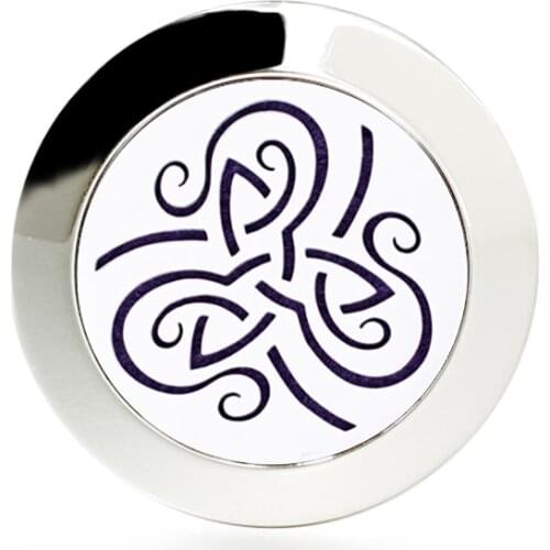 Wholesales lotus flower stainless steel Aromatherapy Perfume 20mm essential oil diffuser locket brooch 10pads random as gift