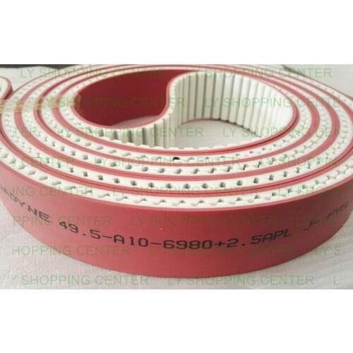 Origina PU Timing belt 49.5-AT10-6940+2.5APL for Golive Glass Double edging Machine,Polyurethane synchronous,Transmission belt