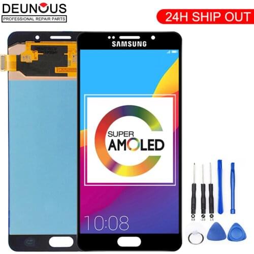 Original 5.5'' Super AMOLED LCD for SAMSUNG Galaxy A7 2016 LCD Display A7100 A710F A710 LCD Touch Screen Digitizer Replacement