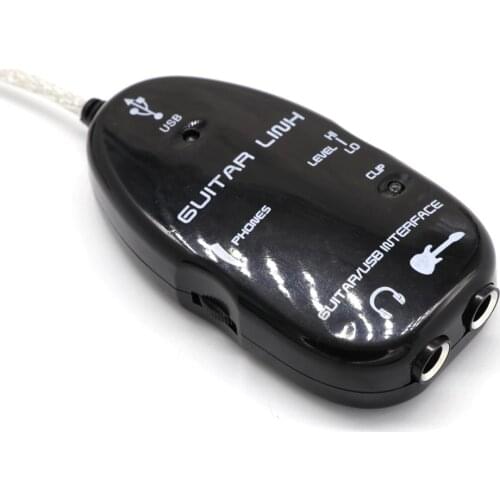 USB Guitar Link Guitar To USB Interface Link Audio Cable Adapter Connector Instrument for PC Computer Recording