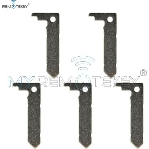 Remtekey 5pcs New type remote spare small insert key for Honda replacement smart emergency key blade