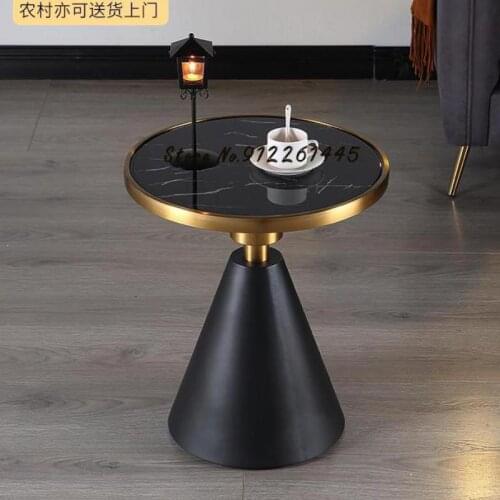 Marble Net Red Light Luxury Tea Table Side Table Living Room Sofa Corner Table Nordic Modern Simple Creative Small Round Table