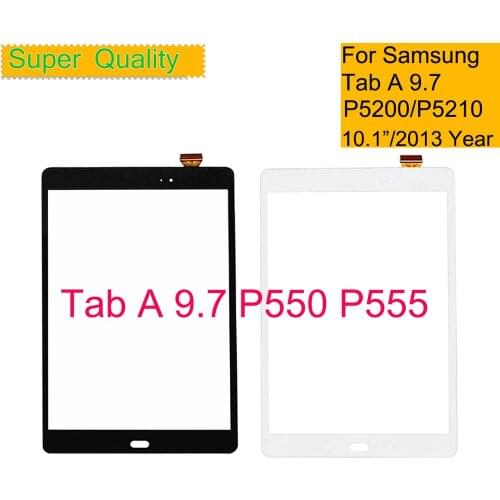 10Pcs/Lot For Samsung Galaxy Tab A 9.7 P550 P555 Touch Screen Digitizer Panel Sensor SM-P550 SM-P555 Front Outer Glass