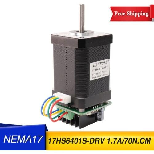 1.7A 17hs6401S NEMA17 Stepper Motor 60MM four wire stepping motor with micro back driver For CNC milling machine