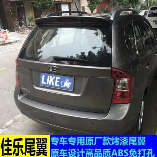 For Kia Carens Spoiler 2008-2015 ABS Plastic Unpainted Color Rear Spoiler Wing Trunk Lid Cover Car Styling