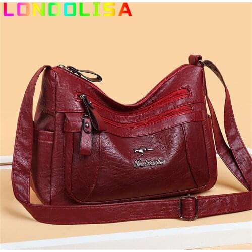 Aman Dream 3 Layers Ladies Hand Cross Body Bag Woman Purses and Handbags Sac Pu Leather Shoulder Crossbody Bags for Women 2021