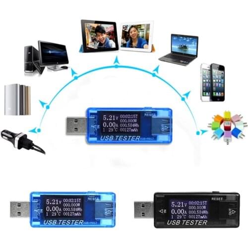 8 in 1 LCD USB Current Voltage Detector Charger Capacity Tester Meter Power Bank