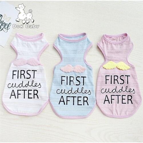 2018 Cheap Pet Dog Clothes Summer Vest For Dogs Cats Puppy Small Dog Clothing Angel Vest Apparel Clothes 3 Colors chaleco perro