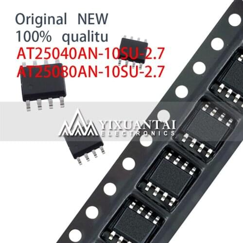 10pcs 100% NEW SOP8 SMD AT25040AN-10SU-2.7 AT25080AN-10SU-2.7 AT25040AN AT25080AN AT25040 AT25080 25040 25080 SOIC-8