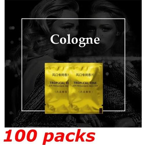 100 Packs Car Air Freshener Car Styling Aroma Solid Perfume Lemon Peach Ocean Lavender Auto Interior Fragnace clip Accessories