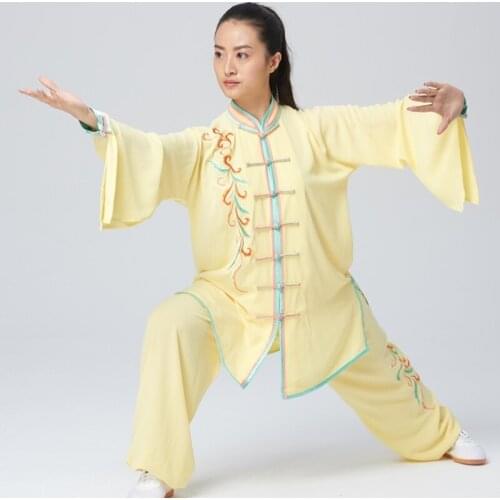 2020 Tai Chi Uniform Competitive Performance Costumes Martail Arts Clothes Wushu Chinese Warrior Costume Kung Fu Outfit TA2035