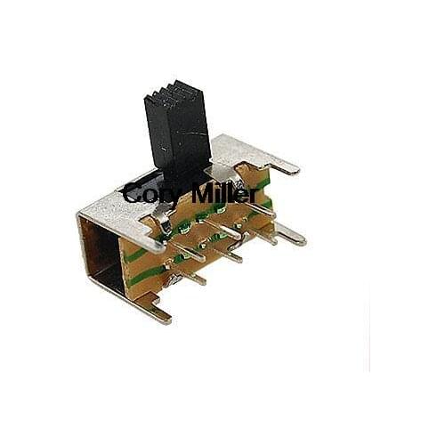 6 Pin PCB On-On 2 Position DPDT 2P2T Mini Slide Switch Side Knob SK22H02