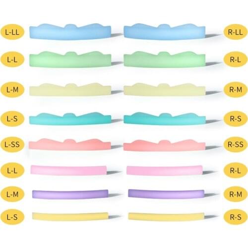 8 Pairs Professional Eyelash Perming Pad Silicone Eyelashes Perm Curler Pad Lashes Rods Reusable Lashes Shield Pads Wholesale